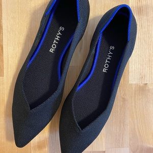 NEW Rothy’s Black Pointed Toe Flat